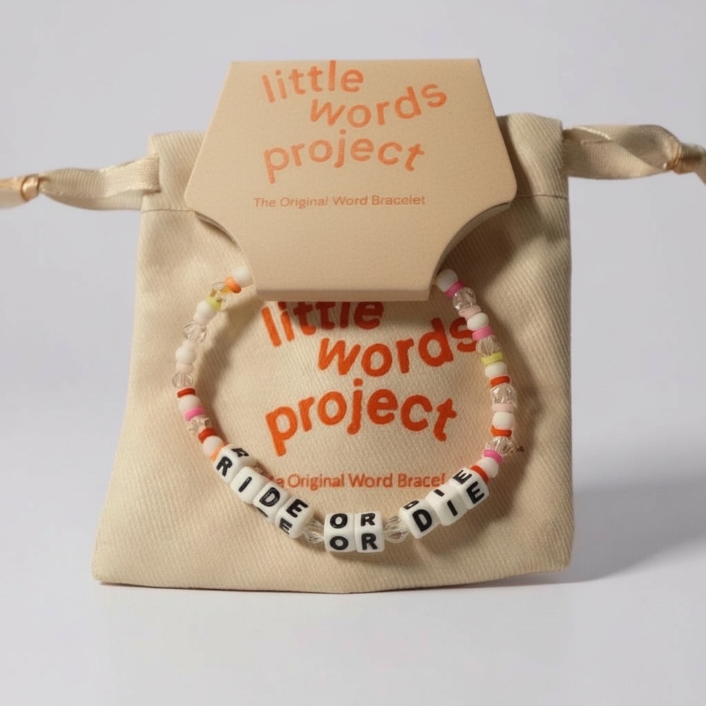 NWT‎ Little Words Project Women/ Teens “Ride or Die” Friendship Bracelet Gift
